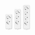 Multi Socket Extension Block Without Earth – 2, 3 & 4 Socket Options – White