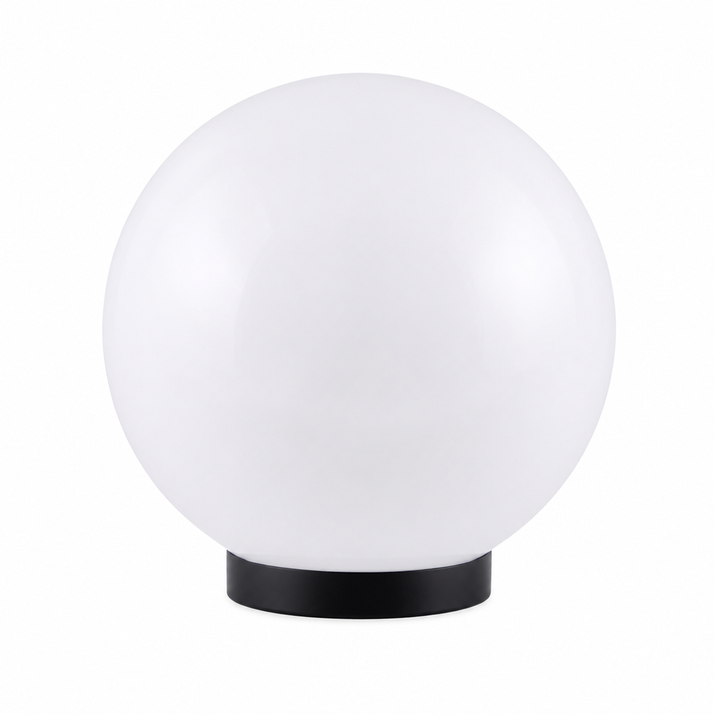 Opal Globe Light Fixture – E27 Lamp Holder