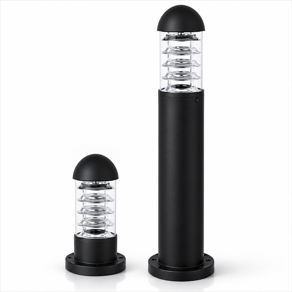 Outdoor Bollard Light E27 – Black | 30cm & 60cm Garden Pathway Lamp Lebanon