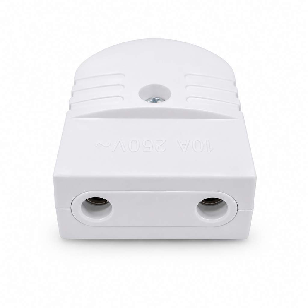 Plug Female Flat 10A – White