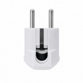 Plug Male 16A with Earth 4.8mm – Angled White