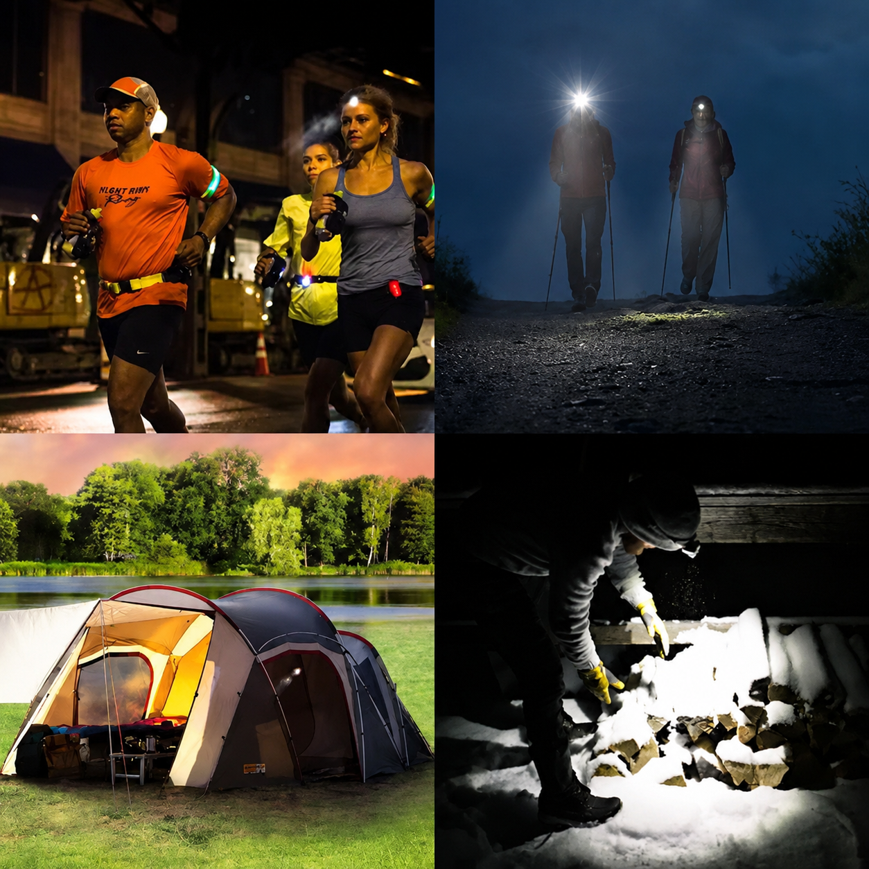 Portable COB LED Headlamp – 3×AAA Battery Powered 
