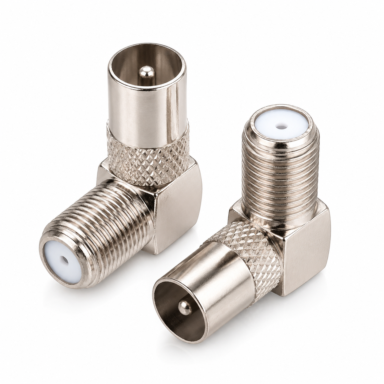 RG6 90° Male TV Plug – Metal Lebanon