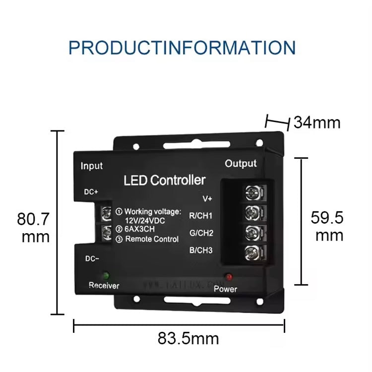 Radio Frequency Touch Remote RGB LED Controller lebanon