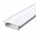 Recessed Aluminum Profile with Diffuser 2M – Silver | 9.8x30mm