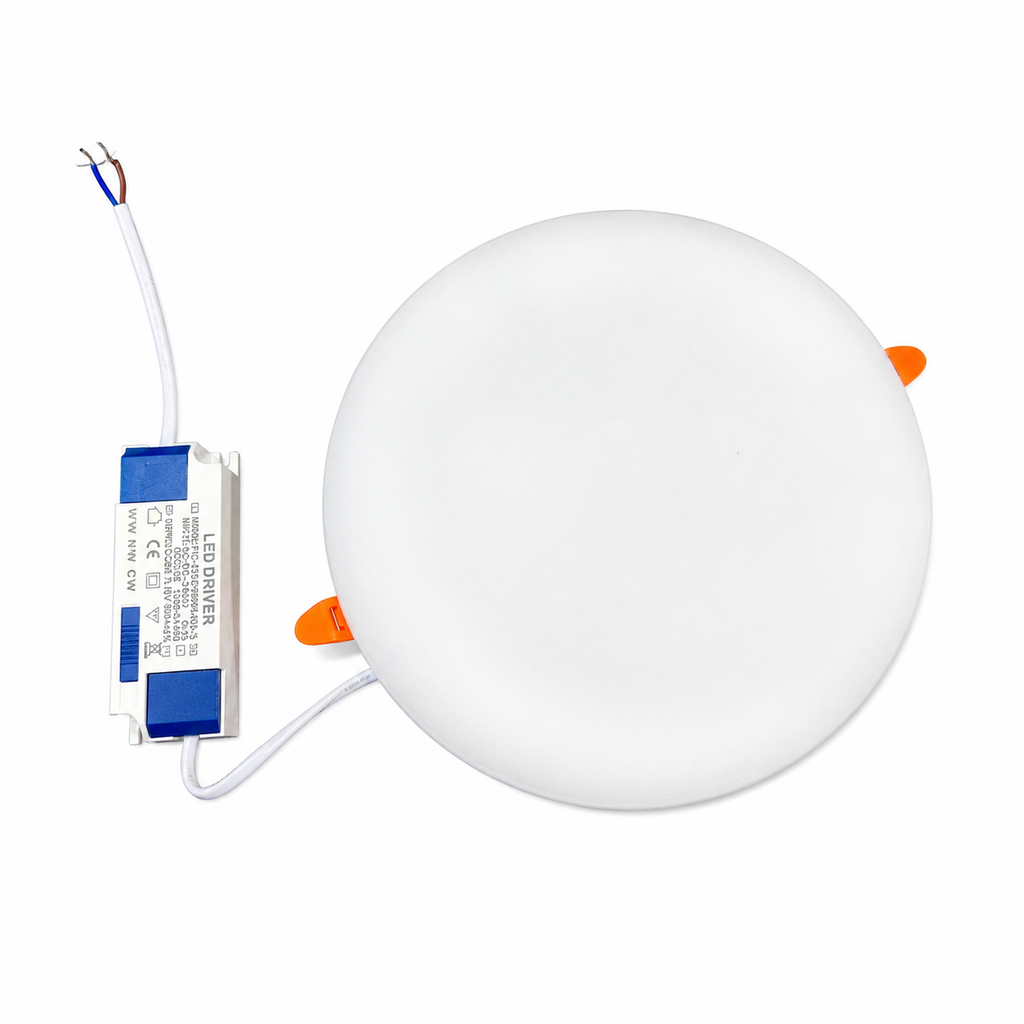 Recessed Rimless Round LED Panel Light 38W 220V CCT – Adjustable Cut-Out Zouk