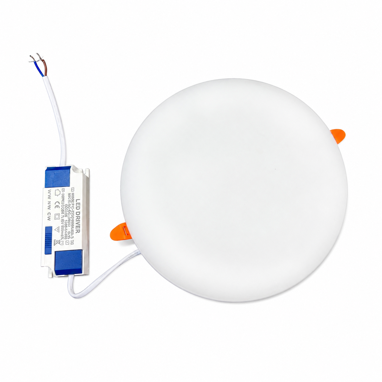 Recessed Rimless Round LED Panel Light 38W 220V CCT – Adjustable Cut-Out Zouk