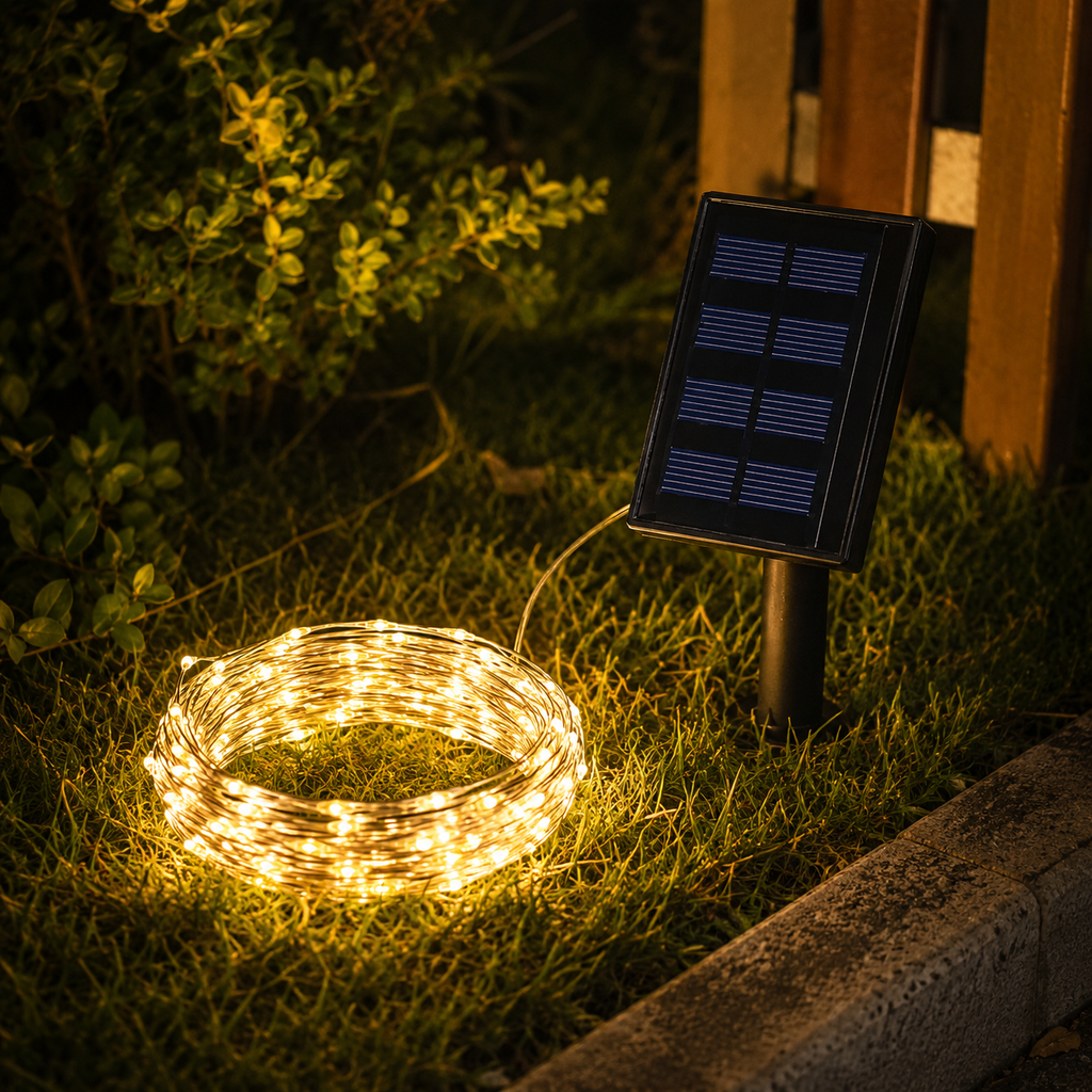 Solar LED Decorative String Light 6M – Warm White