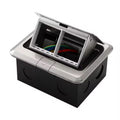 Stainless Steel Floor Socket Box – 4 Module Pop-Up Floor Box Lebanon