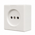 Surface-Mounted Porcelain Socket 16A – Without Earth Lebanon 