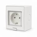 Surface-Mounted Schuko Socket 16A IP55 – Waterproof lebanon 