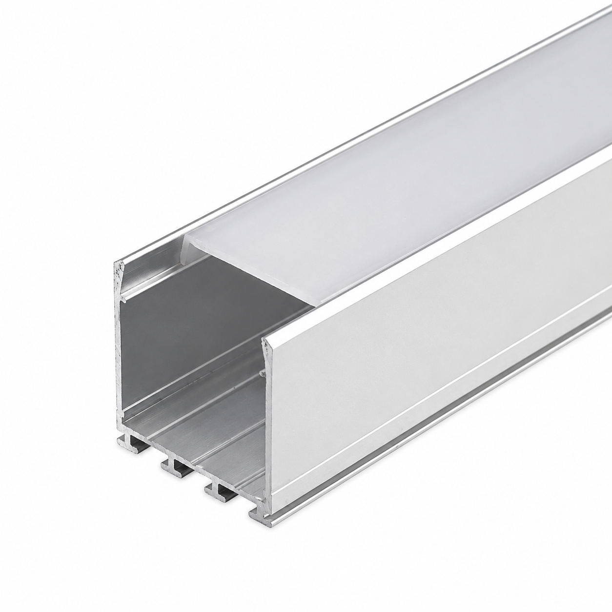 Surface Aluminum Profile Trunk – 2M & 3M Silver | 30x30mm