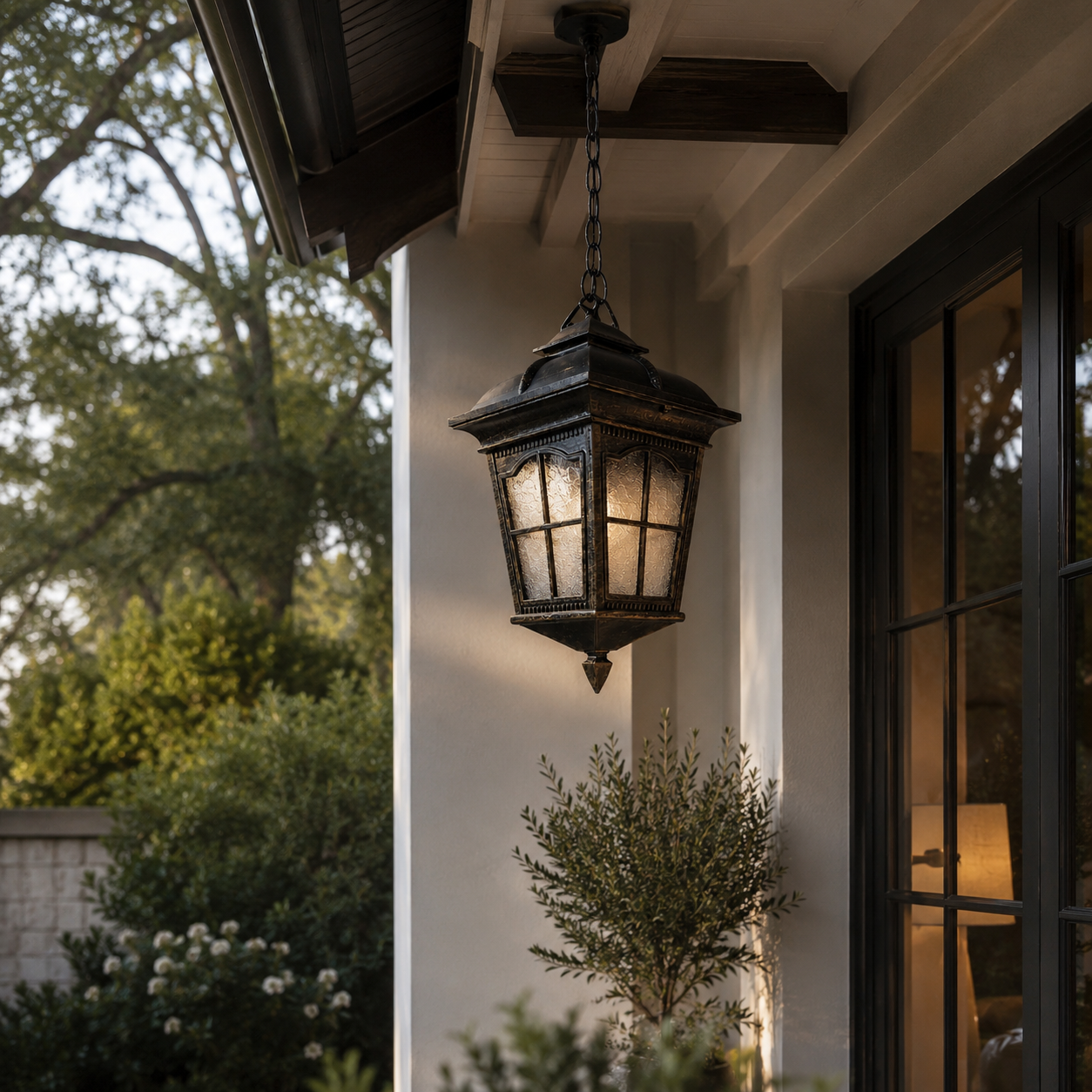 Vintage Hanging Ceiling Lantern Lamp 100W – Decorative Outdoor Pendant Light Beirut