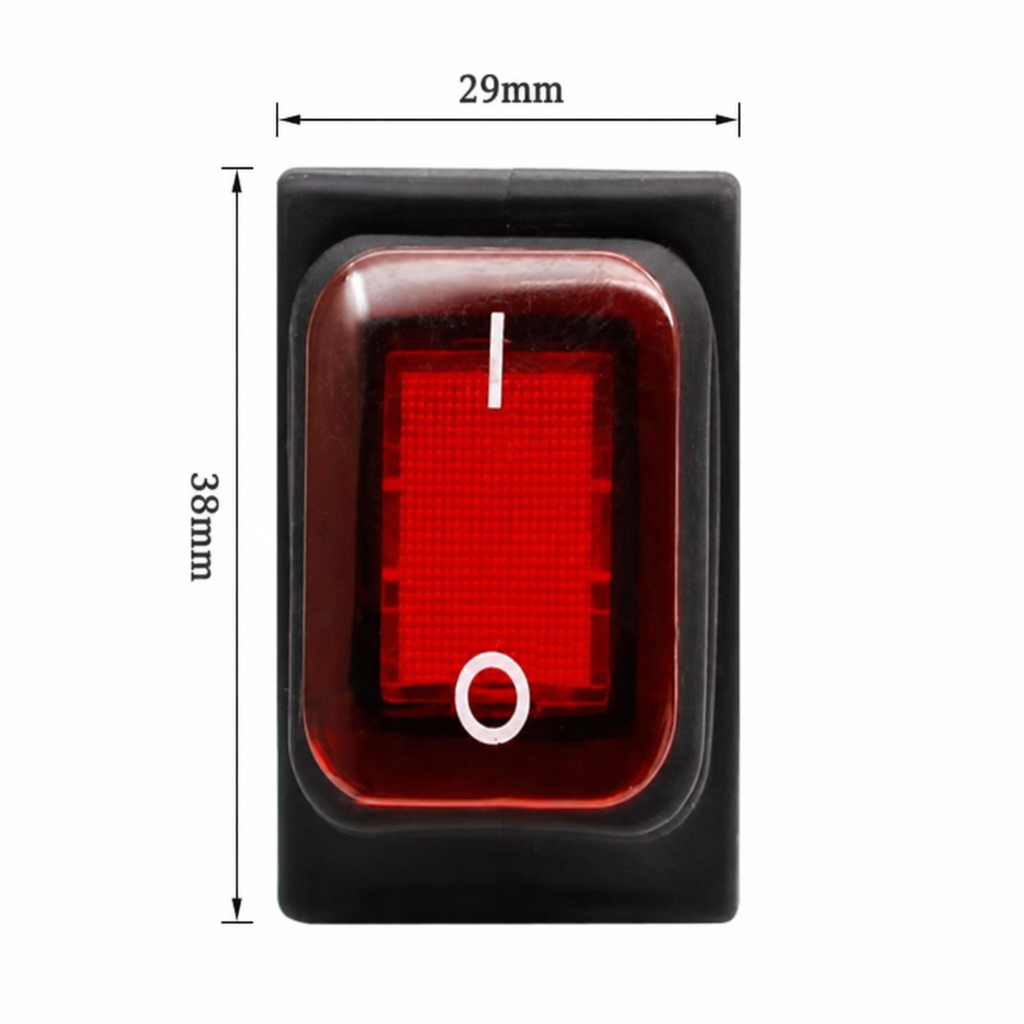 Waterproof Illuminated Rocker Switch 30A – Heavy-Duty On/Off Panel Mount Switch