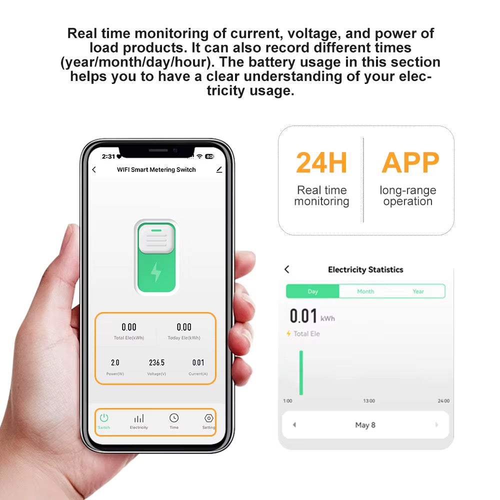 Wi‑Fi Smart Voltage Protector 1–63A 