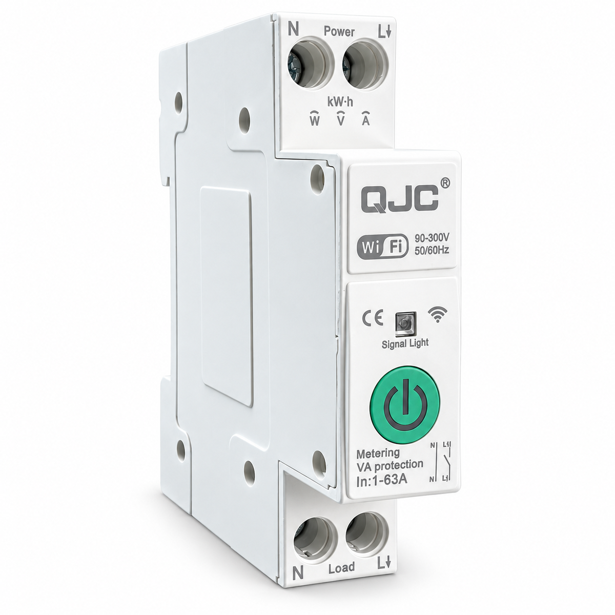 Wi‑Fi Smart Voltage Protector 1–63A 