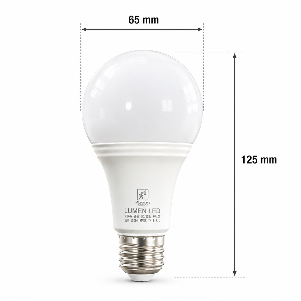 12W LED Sensor Bulb E27 - Motion Activated | Daylight & Warm White