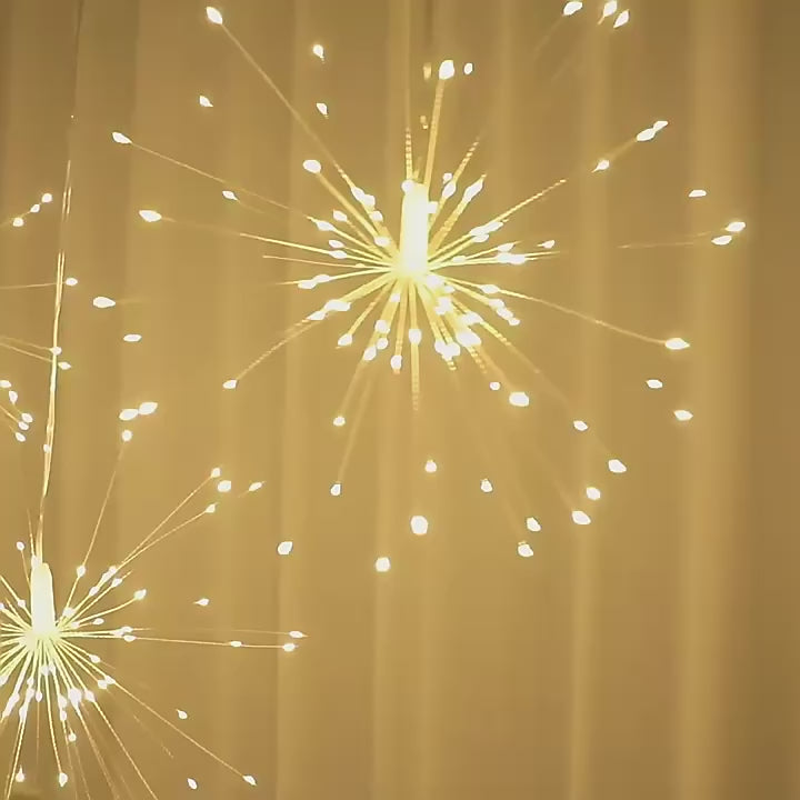 LED Firework Light 5m – 500 LEDs Starburst Hanging Decorative Light | Warm White, Daylight & RGB