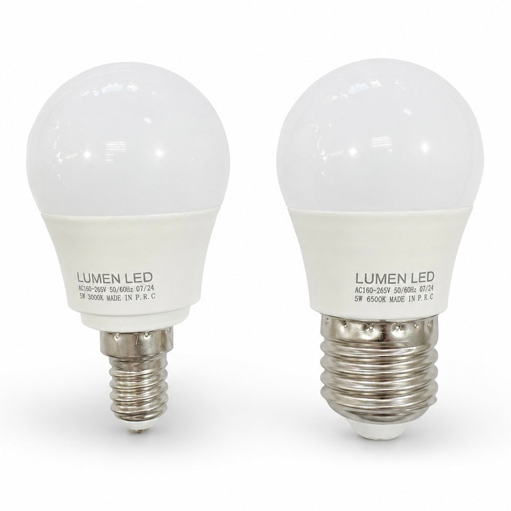G45 LED Bulb 5W 220V | E14 & E27 Base | Daylight & Warm Light