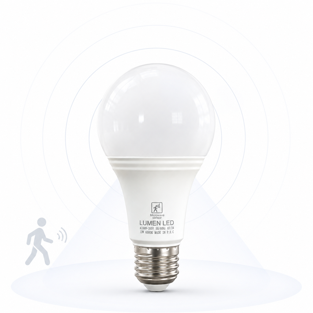 12W LED Sensor Bulb E27 - Motion Activated | Daylight & Warm White