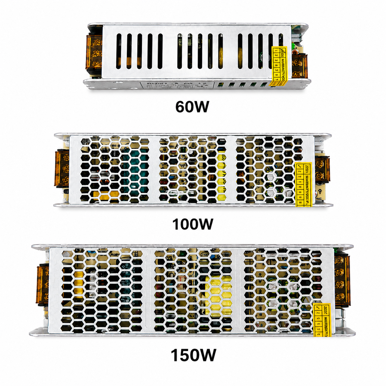 Slim LED Power Supply 220V AC to 12V DC – 60W / 100W / 150W